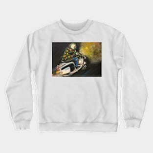 Retro Scooter, Classic Scooter, Scooterist, Scootering, Scooter Rider, Mod Art Crewneck Sweatshirt